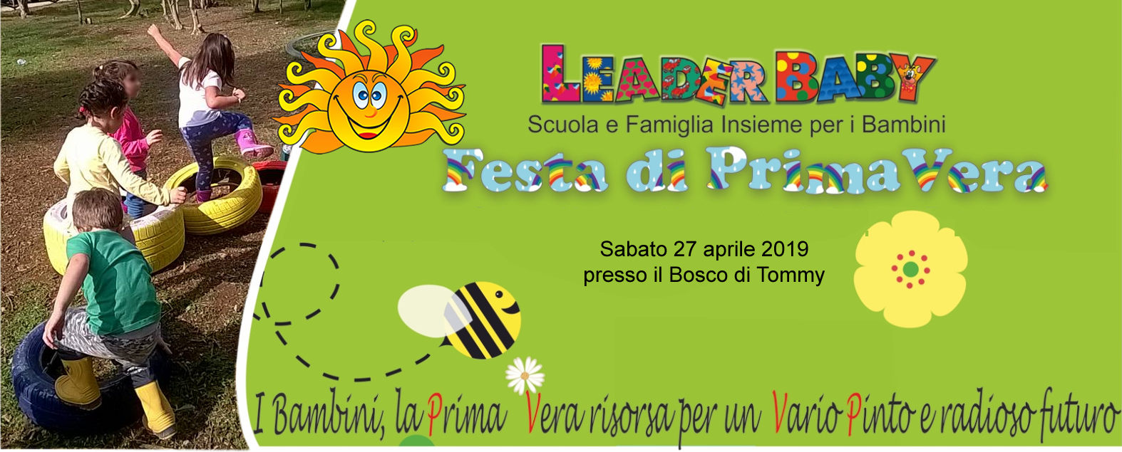 Invito alla festa di primavera presso il bosco di Tommy a Palermo il 13 aprile 2019