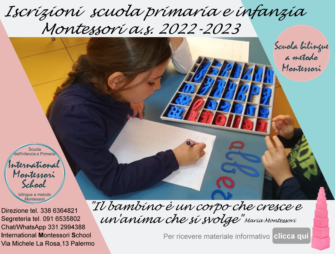 Apre a Palermo la scuola Primaria Montessori